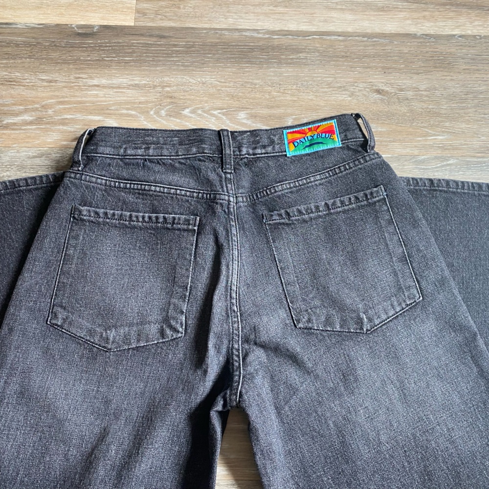 AG Daily Blue Wide Leg Barrel Jeans Mantra Black Jeans - Picture 11 of 13